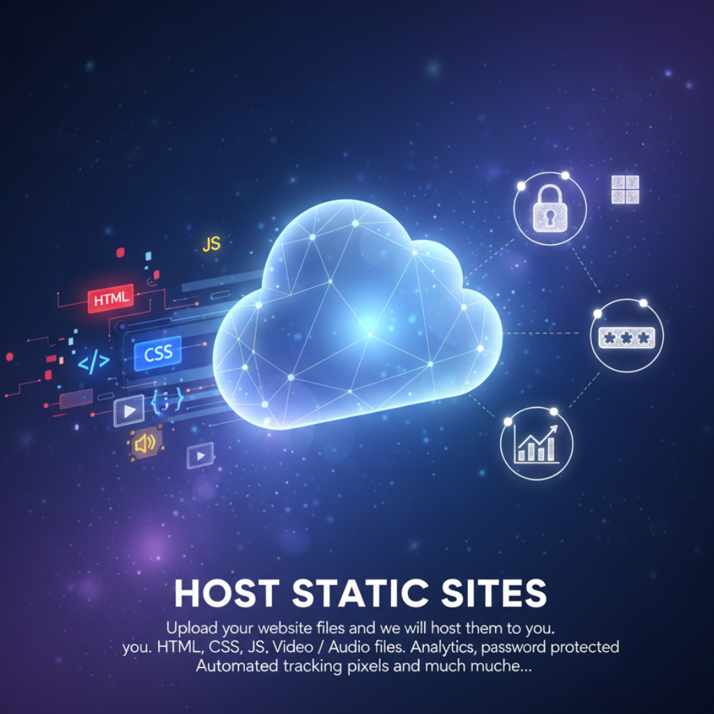 Screenshot of the app static sites hosting system